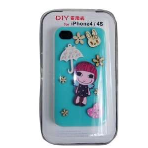  Apple Iphone 4/4s  Little Girl Bluegreen Cell Phones & Accessories