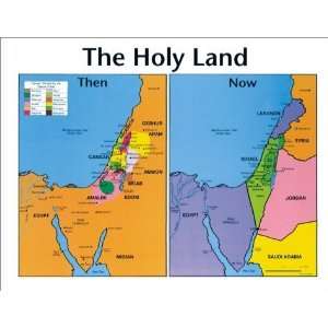    Chart Holy Land Then & Now Wall (Laminated) 