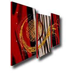 Wings of Sun Hand painted 3 piece Canvas Art Set  