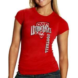    Utah Utes Ladies 2011 Football Fan T Shirt   Red