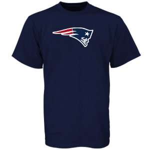   England Patriots Logo Premier Navy T Shirt by Reebok: Sports
