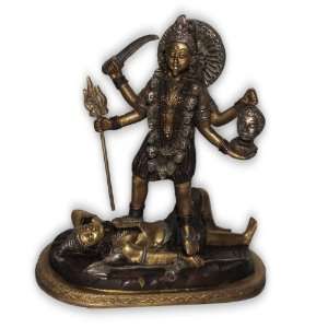  Hindu Goddess Kali Maa Brass Statue: Home & Kitchen