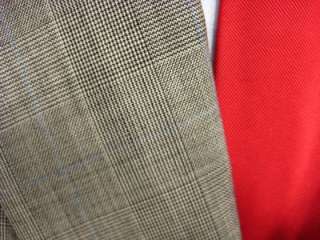Mens Louis Roth 2 button grey business plaid suit jacket 40S (5 11 