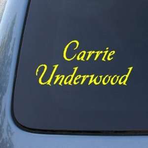 CARRIE UNDERWOOD   Vinyl Car Decal Sticker #1692  Vinyl Color Yellow