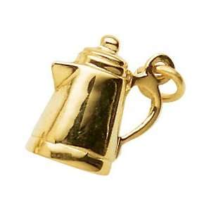    Rembrandt Charms Coffee Pot Charm, 14K Yellow Gold Jewelry