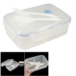 Amico 1L Capacity Rectangle Built in Mini Box Plastic Dinner Bucket w 