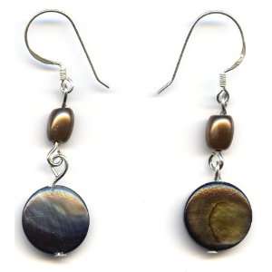  Brown shell Ethnic earrings Jewelry