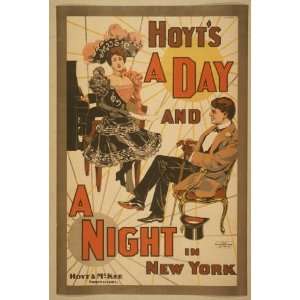 Poster Hoyts A day and a night in New York 1898 