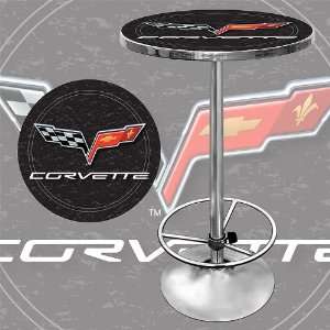  Corvette C6 Pub Table   Black   Game Room Products Pub 
