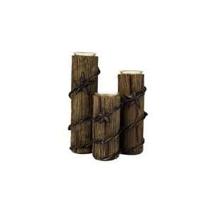  Wood Post Candle Holder: Home & Kitchen