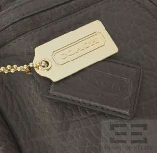 Coach Grey Buffalo Leather Chain Strap Flagship Shoulder Bag  