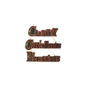   Christmas, Country & Blessings Sign Holiday Ornaments