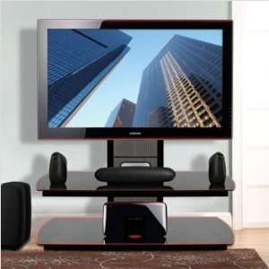 com Bello SFP 9901HG 48 TV Stand in High Gloss Black with Samsung TV 