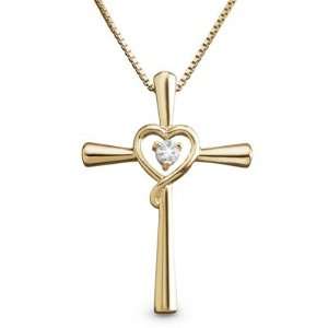  Personalized 14k Gold/sterling Cross Heart Necklace and Jewelry 
