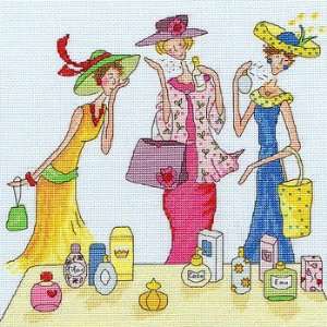 Ladies Who Lunch   Trois Parfums   Cross Stitch Pattern 