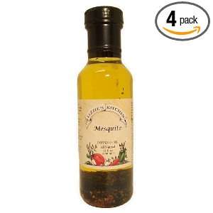 Lizzies Kitchen Mesquite Dipping Oil, 12 Ounce Bottles (Pack of 4)