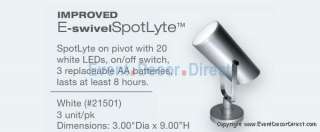   SpotLyte Portable LED Spotlight for Weddings 3 Pack Battery Powered