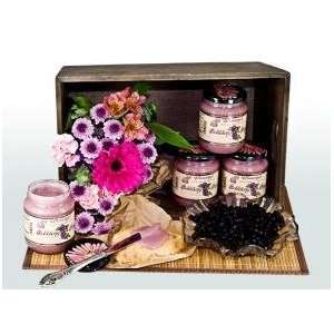 16oz Gift Jar Old fashioned Creamed Style Huckleberry Honey  