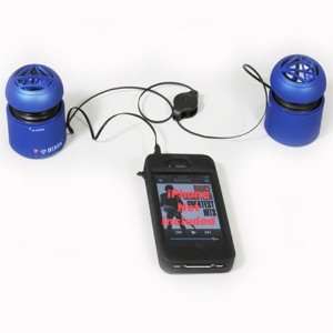  Speakers for iPod iPad iPhone Droid MP3 or Laptop Blue 