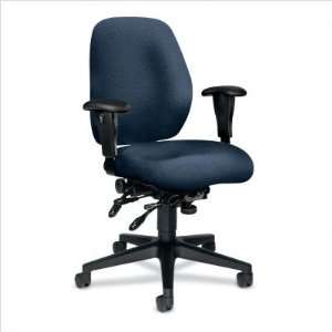  Blue HON 7800 Series Mid Back Swivel Task Chair Office 