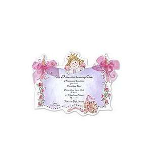 Princess with Banner Birthday Party Invitations Health 