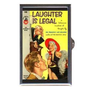  1950s Pin Up Lawyer Laughter Coin, Mint or Pill Box Made 