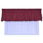 Ellis Curtain Logan Solid Color Tailored Valance Window Curtain in Red