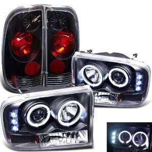 Eautolight Ford F250 F350 Super Duty Twin Halo LED Projector Head with 