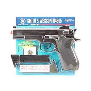 M4505 Air pistol 6MM 302FPS Black Soft Air With Target and Spare Mag 