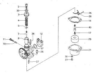 Craftsman Gamefisher outboard motor 3.0 h.p. Fig. 4 carburetor Parts