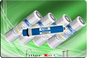GE FX12P FX12M Compatible 50 GPD membrane and 4 Carbon Filters  