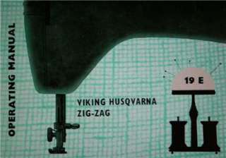 Viking 19 E Sewing Machine Instruction Manual CD  