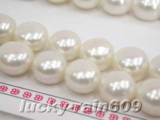 16pairs 12mm white freshwater pearls earrings beads  