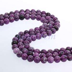 1X Purple Sugilite Gemstone 10mm Round Loose Beads 15L  