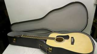 Aria AWGAGP 2N Acoustic Guitar W/Generic Hard Case  