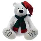   Toys Fiesta Toy 23 White Sitting Polar Bear Christmas Teddy Plush Toy