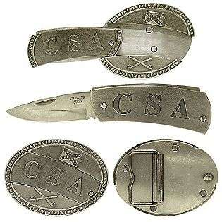 CSA Belt Buckle Knife (Silver)  Trademark Tools Tools Hand Tools Multi 