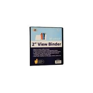  View 3 ring binder with 2 pockets, 2 Black Office 