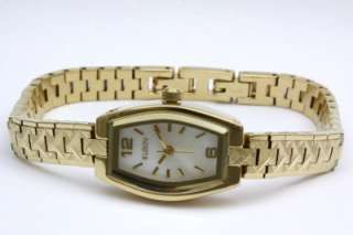 New Elgin Womens Mother Of Pearl Gold Watch EG225SP  