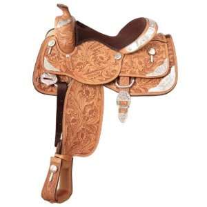  Silver Royal Grand Majestic Show Saddle: Sports & Outdoors