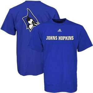  adidas Johns Hopkins Blue Jays Royal Blue Prime Time T 