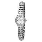 Caravelle by Bulova Womens 43L72 Expansion Bracelet White Dial Watch