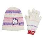 HELLO KITTY Winter Trapper Hat Cap Mitten Glove Set Size 4 16 Costume 