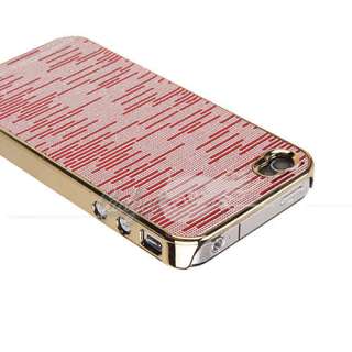 Sunset Ultra Thin Hard Case for iPhone 4 4G Gold Frame  