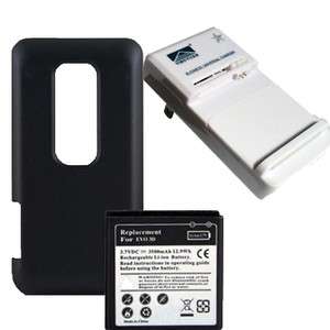   3500mAh extended battery HTC Evo 3D + Back Cover + Dock Charger  
