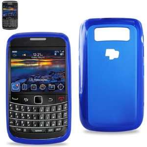 Gummy Case Protector Cover PC+TPU Blackberry Bold 9700 Navy Blue PP 