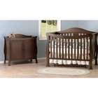   Parker Two Piece Convertible Crib Set with Toddler Rail in Coffee