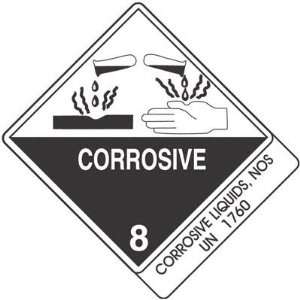   Labels   Corrosive Liquids N.O.S. UN 1760 Office Products