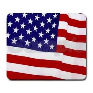 : American Flag Patriotic Rectangular Mouse Pad 9.25 x 7.75 Mouse Mat 