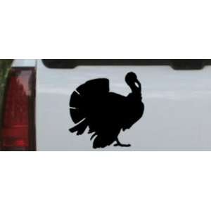 Turkey Animals Car Window Wall Laptop Decal Sticker    Black 12in X 12 